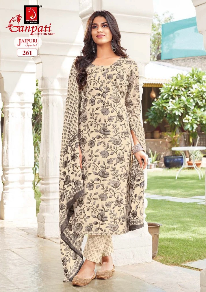 Ganpati Jaipuri Special Vol 11 Cotton Wholesale Salwar Suit Catalog — Wholesale Salwar Suits, Ganpati wholesale from Surat - Gallery Image 6